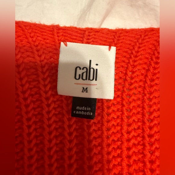 CAbi Red Oversized Knit Sweater - Medium - Picture 3 of 3